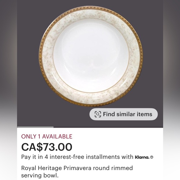 3-Royal Heritage Large serving bowls - Picture 7 of 7